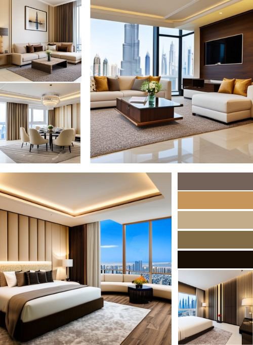Apartment furnishing project in Downtown Dubai