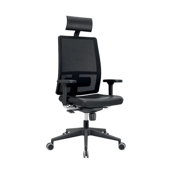 Enhance productivity and comfort with our ergonomic office chair on wheels, designed to support your posture and movements throughout the workday.