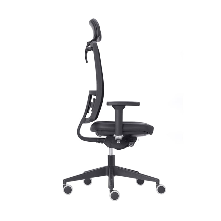Experience seamless mobility with our office chair on wheels, featuring smooth gliding casters that allow you to move effortlessly around your workspace.