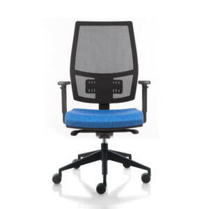 Nice blue office chair on wheels