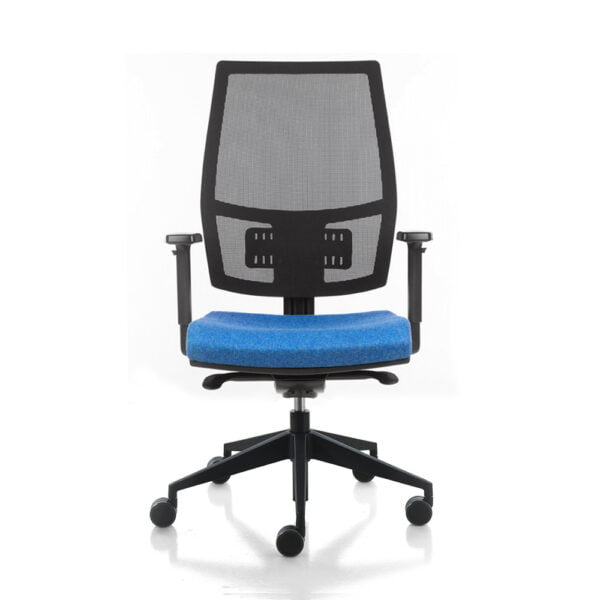 Nice blue office chair on wheels