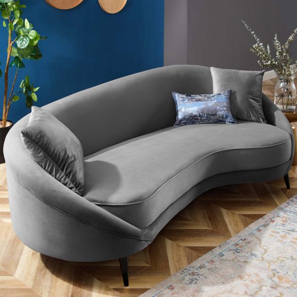 Nimbus Crescent curved sofa in a home interior