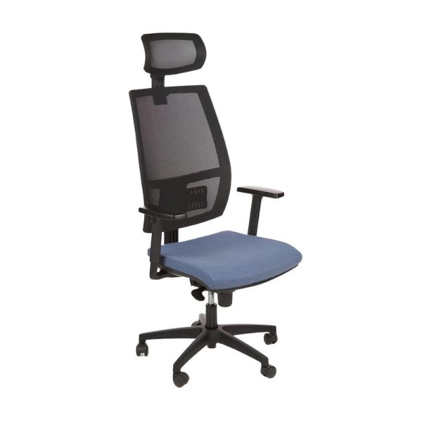 The chair includes a lumbar support feature to help maintain good posture