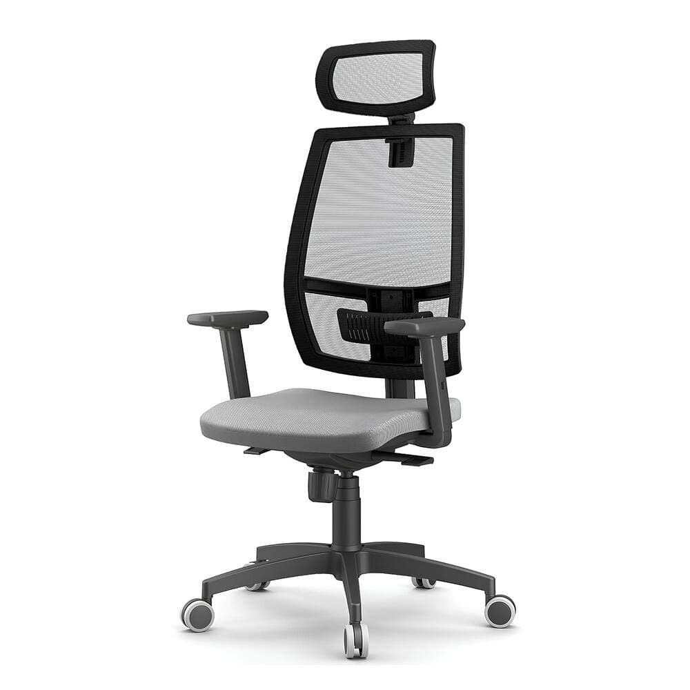 The pneumatic height adjustment mechanism ensures the perfect seating position for any user