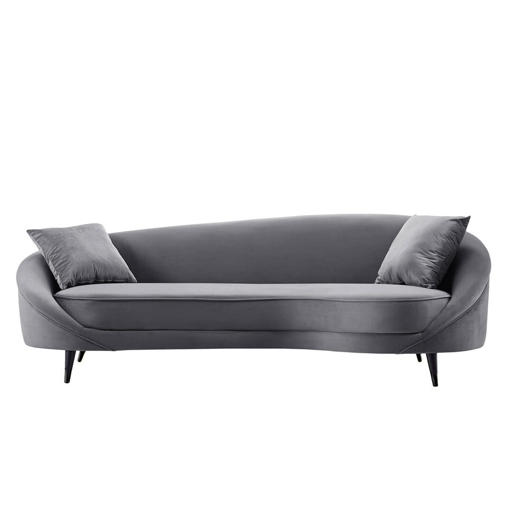 curved couch sofa