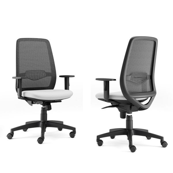 2 Office chairs on wheels from bath sides