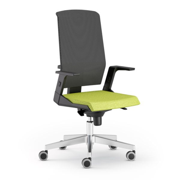 Affordable and reliable office chair on wheels, perfect for home offices.