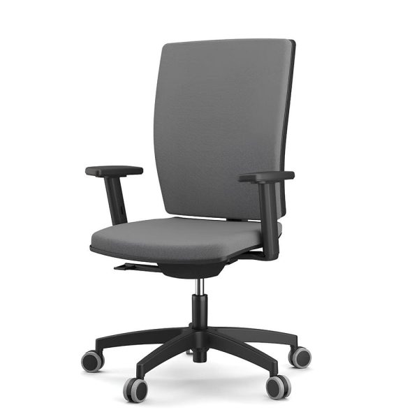 Designed with a sturdy metal base, this chair ensures durability and stability during long work hours