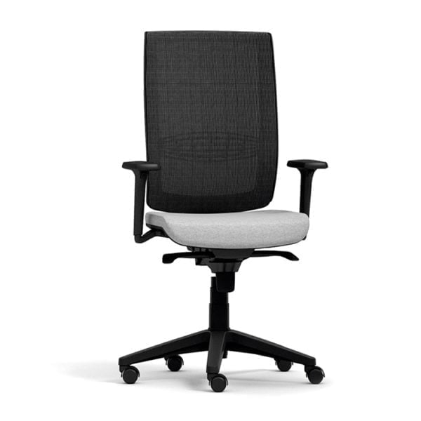 Executive office chair with casters for a professional and functional setup.