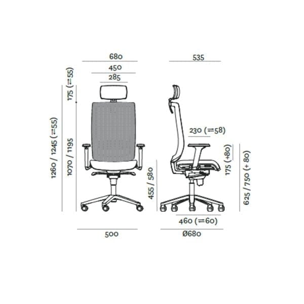 Kaya chair dimensions
