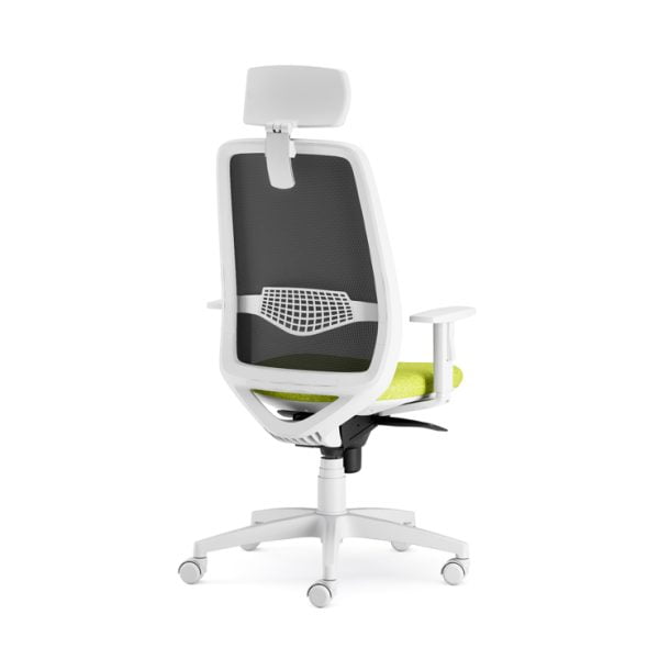 Luxurious executive office chair with wheels, adding a touch of sophistication to your workspace.
