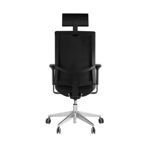 Swivel and tilt mechanism office chair on wheels, promoting dynamic movement while seated.