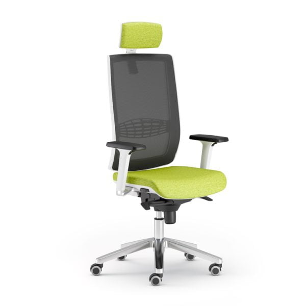 Task chair with sturdy wheels, perfect for everyday office use.