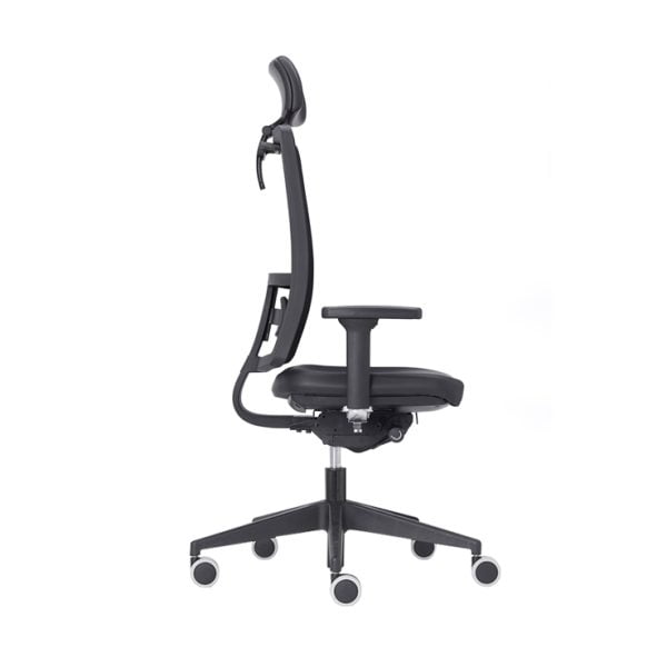 ergonomic office chair with the adjustable headrest provides added support for your neck and shoulders, while the breathable mesh
