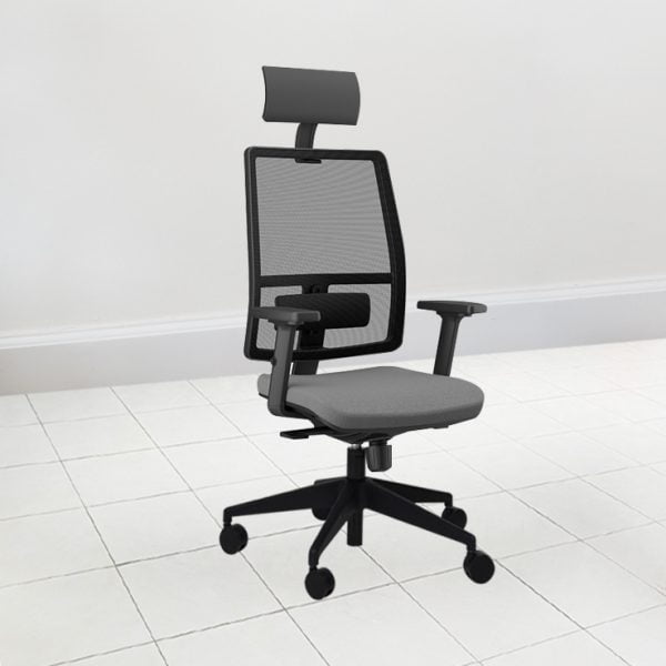 this ergonomic office chair with the adjustable headrest and breathable mesh backrest provide added support for your neck and shoulders, reducing strain and discomfort