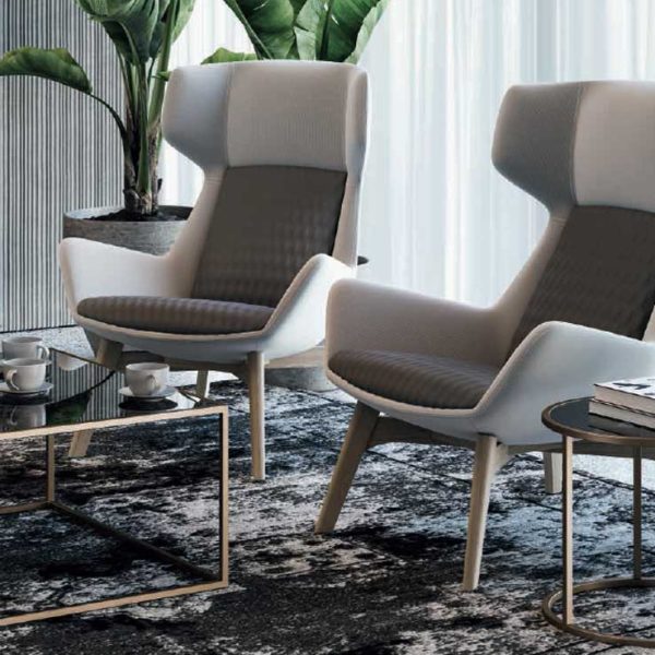 A touch of indulgence, this lounge chair is a sanctuary of comfort.