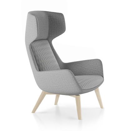 A centerpiece of comfort, this lounge chair transforms your room.