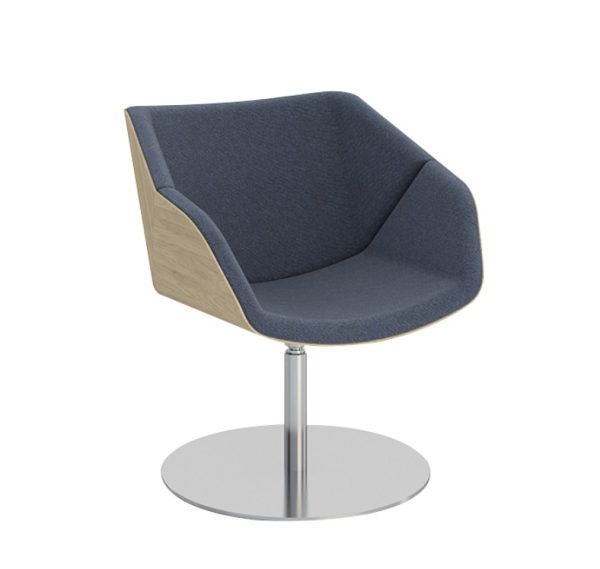 A fusion of art and function, this chair's geometric design offers comfort and style.