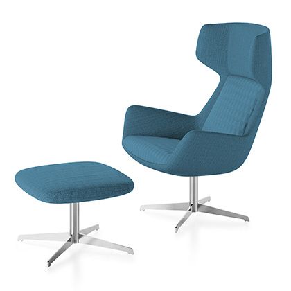 A seat of sophistication, this lounge chair embodies modern living.