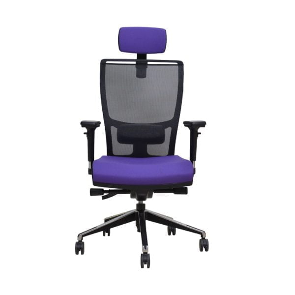 Adjustable and versatile office chair on wheels for personalized comfort.