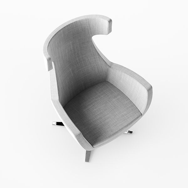 An ode to modern living, this lounge chair's geometric lines transform relaxation into art.