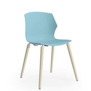 Armless guest chair with simple and versatile style