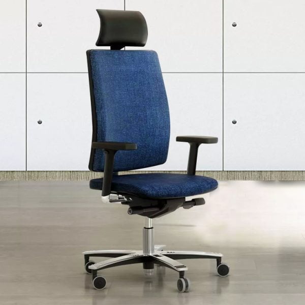 Comfortable and supportive office chair with easy-glide wheels for swift movement.