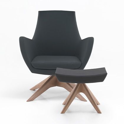 Create a cozy retreat with our lounge armchair, an embodiment of relaxation and contemporary elegance.