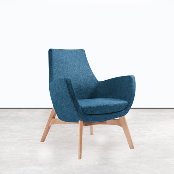 Discover the epitome of comfort in our lounge armchair, where aesthetics meet ergonomic design.