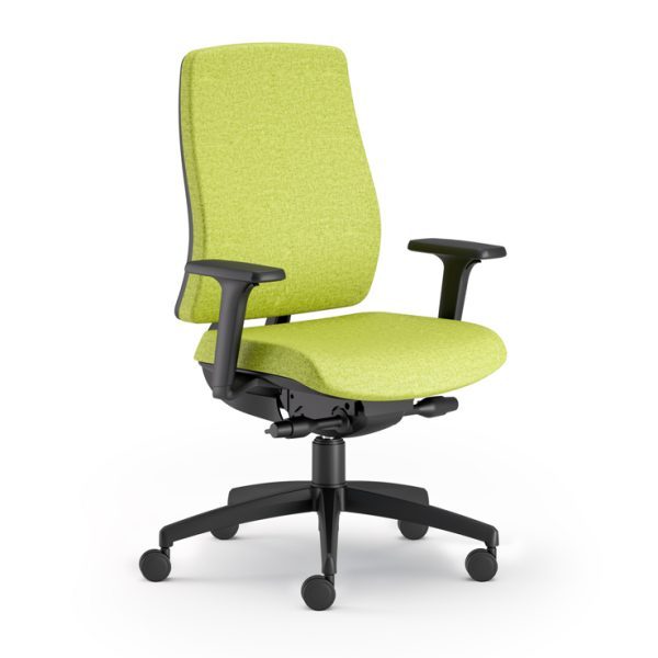 Executive leather office chair on wheels, adding a touch of sophistication to your workspace.