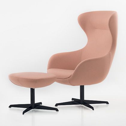 Experience the perfect balance of form and function in our egg-shaped lounge chair.