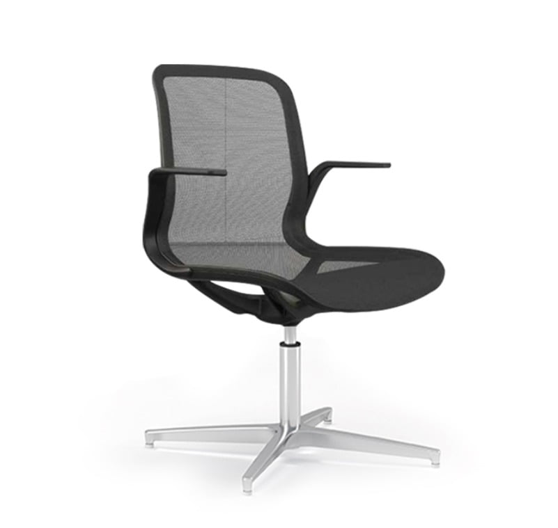 Lightweight mesh office chair with breathable, flexible design