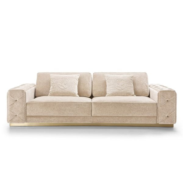 Luxury modern sofa with wide arms