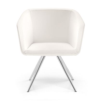 Make a lasting impression with an armchair that showcases a harmonious interplay of geometry and aesthetics in its legs.