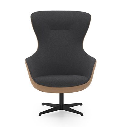 Make a style statement with our egg-shaped lounge chair, an embodiment of contemporary comfort.