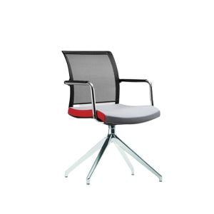 Memory swivel office chair with customizable memory settings