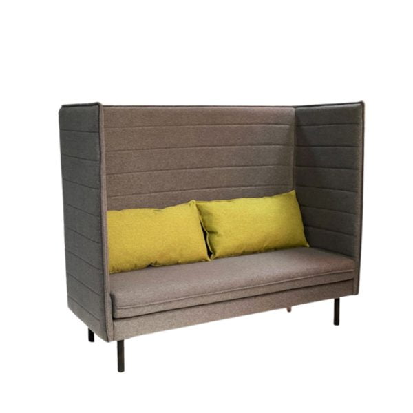 Partitioned privacy lounge 2 seater chair