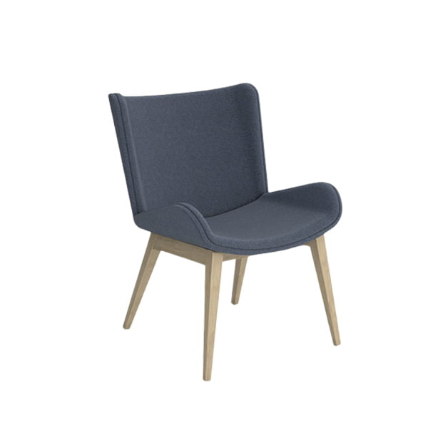 Dining chair with wood legs