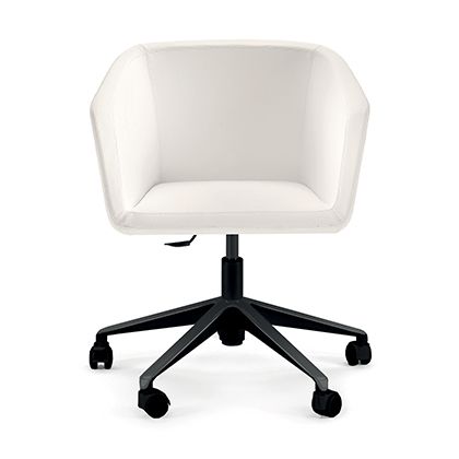 balance meeting chair with white finish