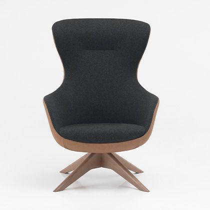 egg-shaped lounge chair, a fusion of elegance and comfort.