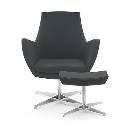 lounge armchair, a fusion of sleek design and ergonomic support.