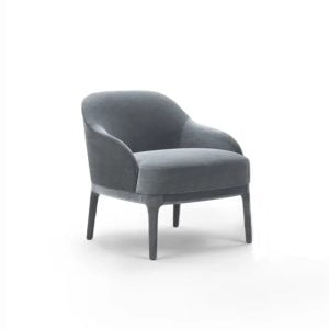 low back stylish armchair