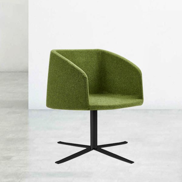 modern chair with black base