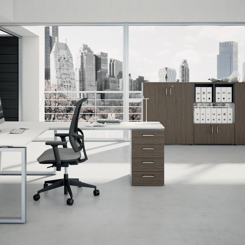 Modern L shape office desk