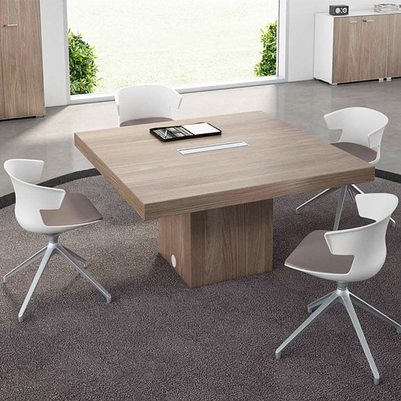 luxurious and refined square meeting table