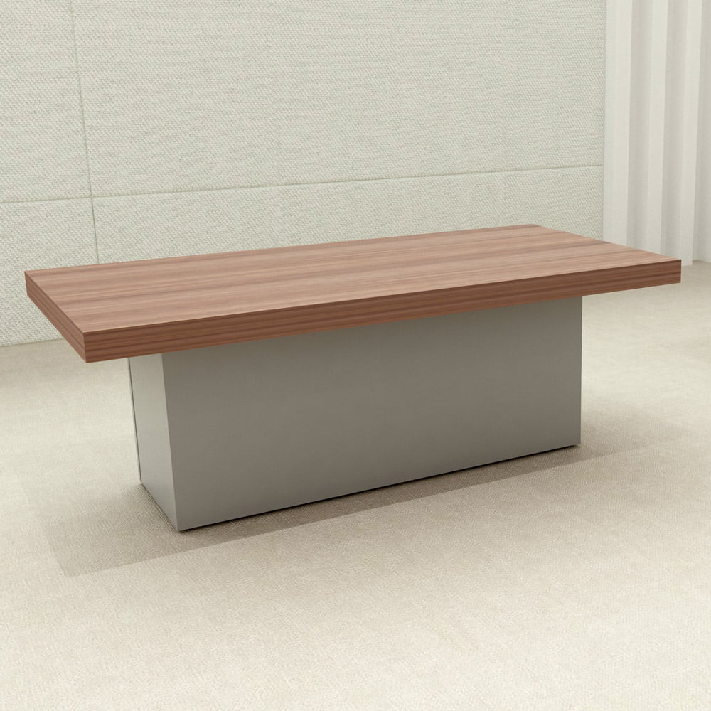 Long coffe table with wooden top