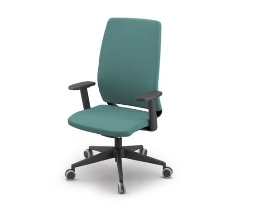 Compact and space-saving office chair with wheels, perfect for small workspaces