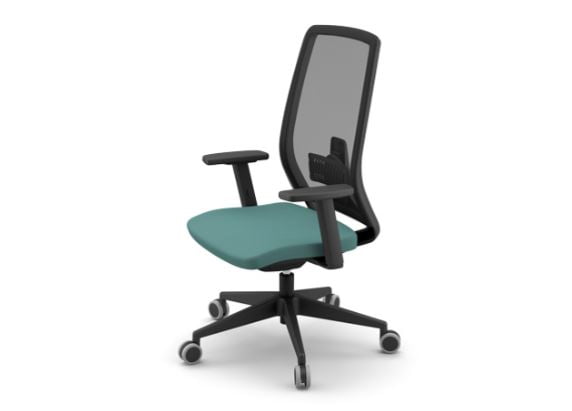 Durable and reliable office chair on wheels, suitable for heavy daily use