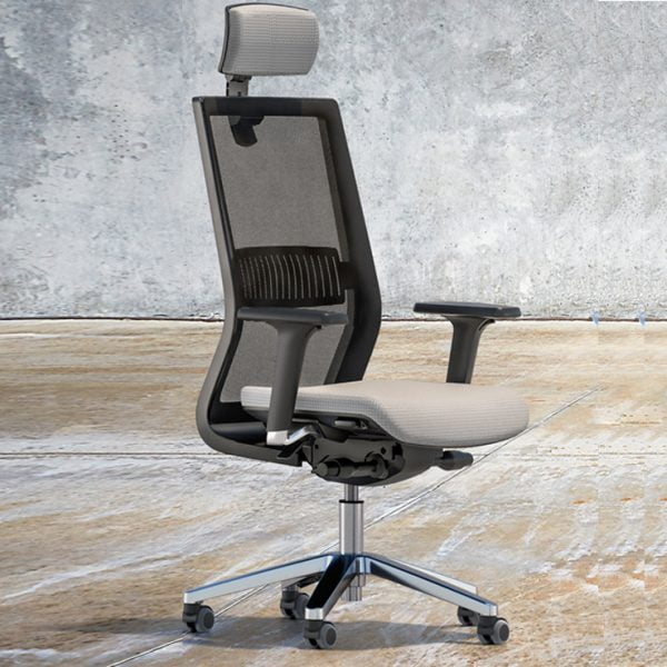 Enhance your office setup with our stylish and functional office chair featuring convenient wheels for easy mobility.