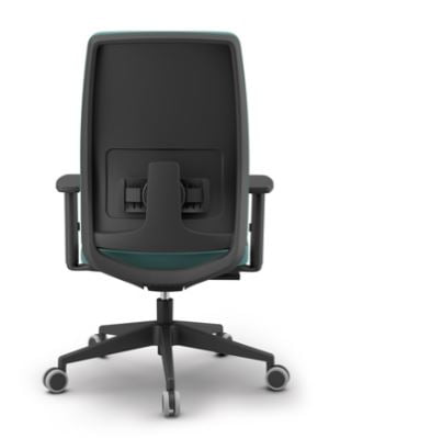 Executive office chair on wheels, combining luxury and functionality in one piece